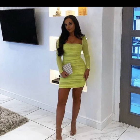 House of CB Yellow Mini Dress - Picture 9 of 9